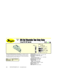 Thumbnail of document Data Sheet - Series 820 DIN Rail Mountable Time Delay Relay